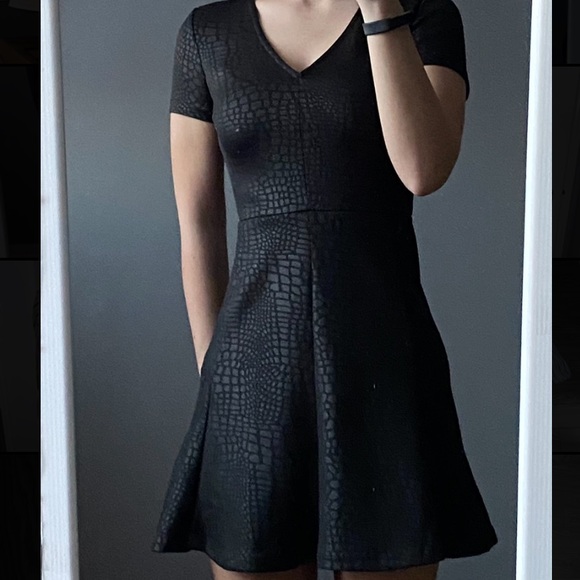 Dynamite black leather mini dress - Picture 2 of 4